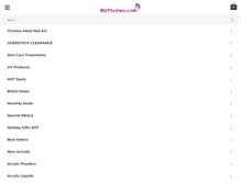 Tablet Screenshot of buylashes.com